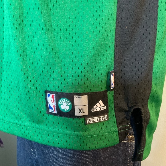 🏀HP🏀 Adidas Boston Celtics #5 Garnett Mesh Swingman Jersey Size Youth XL 18-20 - Picture 3 of 6